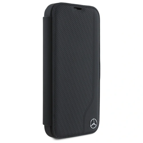 Kup Etui Mercedes MEBKP16S23RBGVK Apple iPhone 16 kniha pouzdro Kožené Dřevo Imitace černá/black - MRS299 - {ean13} - Sklep Home Screen