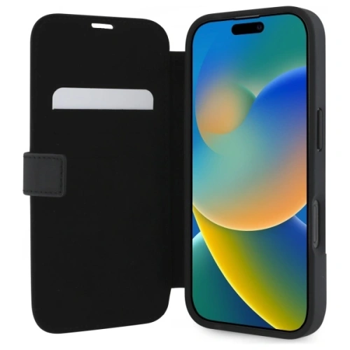 Kup Etui Mercedes MEBKP16S23RBGVK Apple iPhone 16 kniha pouzdro Kožené Dřevo Imitace černá/black - MRS299 - {ean13} - Sklep Home Screen