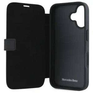 Kup Etui Mercedes MEBKP16S23RBGVK Apple iPhone 16 kniha pouzdro Kožené Dřevo Imitace černá/black - MRS299 - {ean13} - Sklep Home Screen
