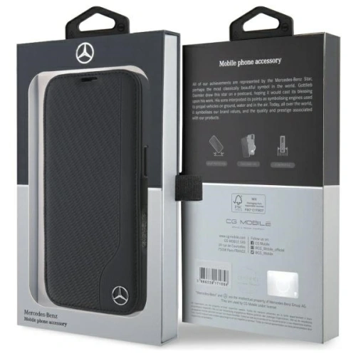 Kup Etui Mercedes MEBKP16S23RBGVK Apple iPhone 16 kniha pouzdro Kožené Dřevo Imitace černá/black - MRS299 - {ean13} - Sklep Home Screen