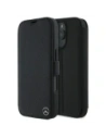 Mercedes MEBKP16X23RBGVK Apple iPhone 16 Pro Max Buchhülle Leder Holzimitat schwarz