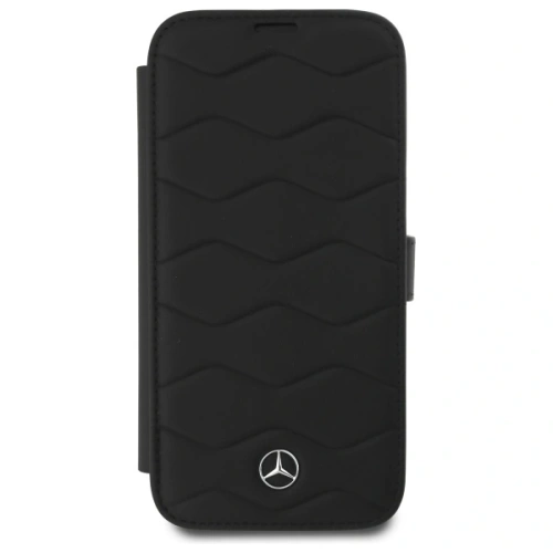 Buy Mercedes MEBKP16X23RWRSK Apple iPhone 16 Pro Max bookcase MB Waves Leather black - MRS301 - {ean13} - Home Screen Store Europe