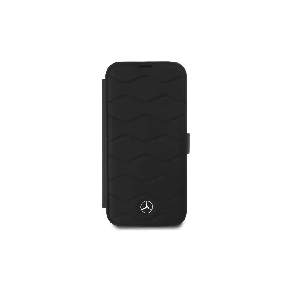 Etui Mercedes MEBKP16X23RWRSK Apple iPhone 16 Pro Max bookcase MB Waves Leather czarny/black