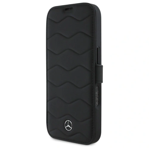 Kup Mercedes MEBKP16X23RWRSK Apple iPhone 16 Pro Max könyvborító MB Waves bőr fekete - MRS301 - {ean13} - Sklep Home Screen