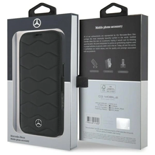 Kup Mercedes MEBKP16X23RWRSK Apple iPhone 16 Pro Max Buchhülle MB Waves Leder schwarz - MRS301 - {ean13} - Sklep Home Screen