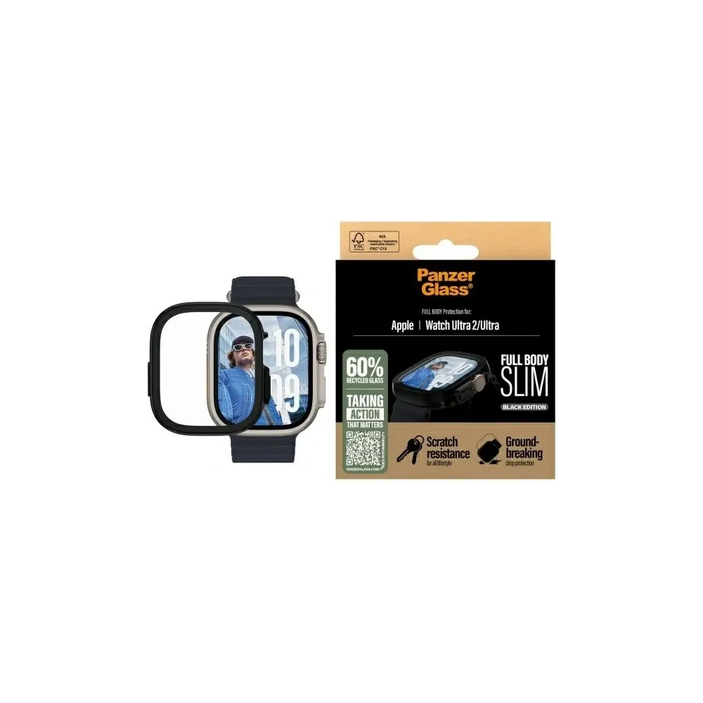 Szkło ochronne PanzerGlass Full Body Slim Apple Watch Ultra 2 / Ultra 49mm czarny/black