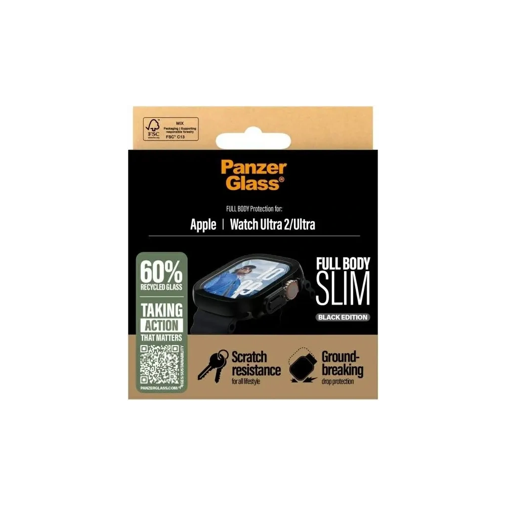 Szkło ochronne PanzerGlass Full Body Slim Apple Watch Ultra 2 / Ultra 49mm czarny/black