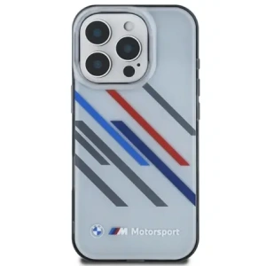 Kup Etui BMW BMHCP16L23HTRAG Apple iPhone 16 Pro hardcase Motorsport IML Random Stripes szary/grey - BMW736 - {ean13} - Sklep Home Screen