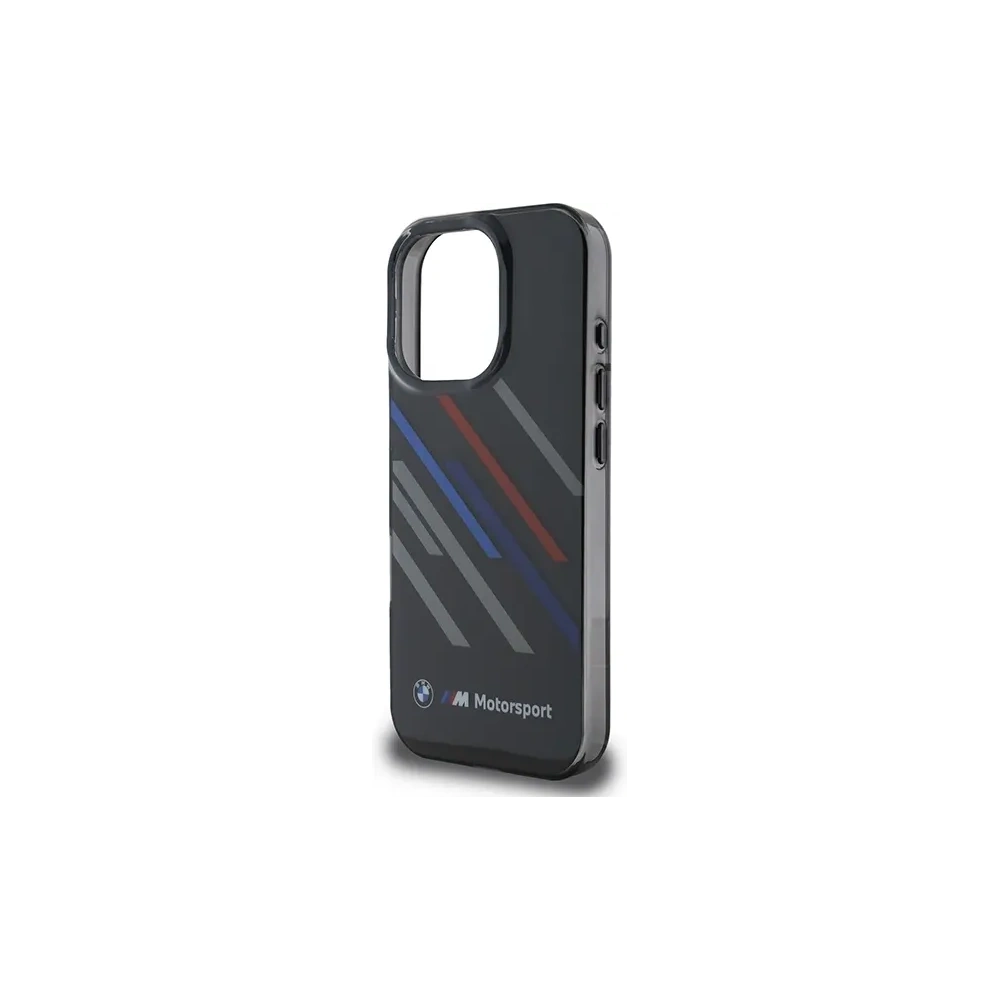 Etui BMW BMHCP16L23HTRAK Apple iPhone 16 Pro hardcase Motorsport IML Random Stripes czarny/black