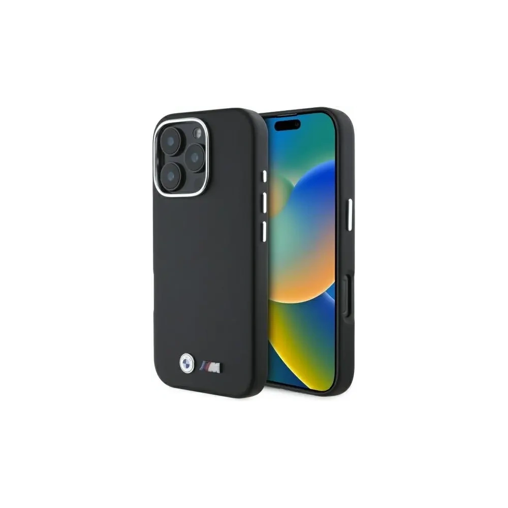 Etui BMW BMHCP16L23PMWK Apple iPhone 16 Pro hardcase M Smooth Full Wrapped Metal czarny/black