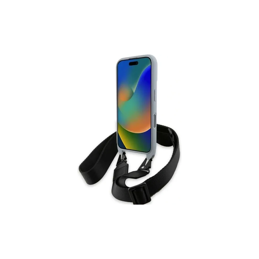 Etui BMW BMHCP16L23PSCCG Apple iPhone 16 Pro hardcase M Edition Carbon Stripe & Strap szary/grey