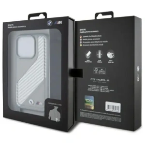 Buy BMW BMHCP16L23PSCCG Apple iPhone 16 Pro hardcase M Edition Carbon Stripe & Strap grey - BMW739 - {ean13} - Home Screen Store Europe