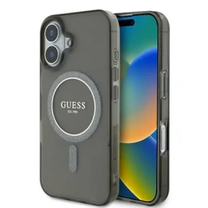 Kup Etui Guess GUHMP16MHFGEREK Apple iPhone 16 Plus hardcase IML Glitter Circle MagSafe černý/black - GUE4194 - {ean13} - Sklep Home Screen
