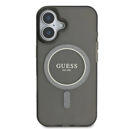 Kup Etui Guess GUHMP16MHFGEREK Apple iPhone 16 Plus hardcase IML Glitter Circle MagSafe černý/black - GUE4194 - {ean13} - Sklep Home Screen