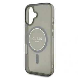 Kup Guess GUHMP16MHFGEREK Apple iPhone 16 Plus hardcase IML Glitter Circle MagSafe negru - GUE4194 - {ean13} - Sklep Home Screen