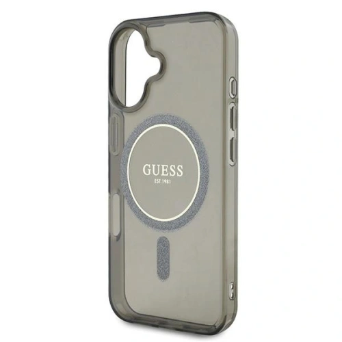 Kup Guess GUHMP16MHFGEREK Apple iPhone 16 Plus Hardcase IML Glitter Circle MagSafe schwarz - GUE4194 - {ean13} - Sklep Home Screen