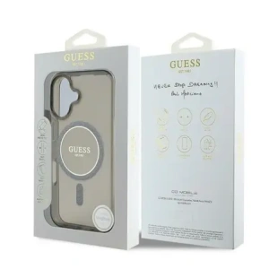 Kup Guess GUHMP16MHFGEREK Apple iPhone 16 Plus hardcase IML Glitter Circle MagSafe negru - GUE4194 - {ean13} - Sklep Home Screen