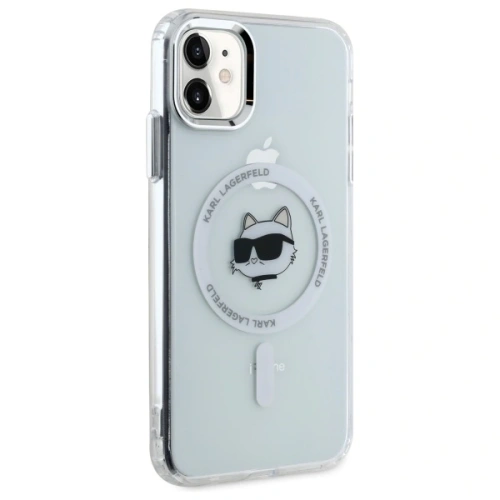 Kup Karl Lagerfeld KLHMN61HLSCHH Apple iPhone 11 / XR Hartschale IML Metall Choupette Kopf MagSafe weiß - KLD21821 - {ean13} - Sklep Home Screen