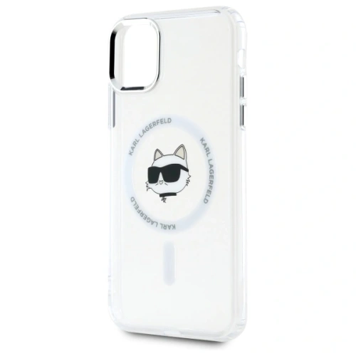 Kup Karl Lagerfeld KLHMN61HLSCHH Apple iPhone 11 / XR Hartschale IML Metall Choupette Kopf MagSafe weiß - KLD21821 - {ean13} - Sklep Home Screen