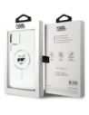 Buy Karl Lagerfeld KLHMN61HLSCHH Apple iPhone 11 / XR hardcase IML Metal Choupette Head MagSafe white - KLD21821 - {ean13} - Home Screen Store Europe