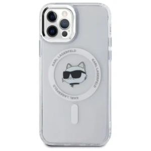 Kup Etui Karl Lagerfeld KLHMP12MHLSCHH Apple iPhone 12 / 12 Pro hardcase IML Metal Choupette Head MagSafe biały/white - KLD21822 - {ean13} - Sklep Home Screen