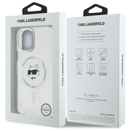 Kup Etui Karl Lagerfeld KLHMP12MHLSCHH Apple iPhone 12 / 12 Pro hardcase IML Metal Choupette Head MagSafe bílý/white - KLD21822 - {ean13} - Sklep Home Screen