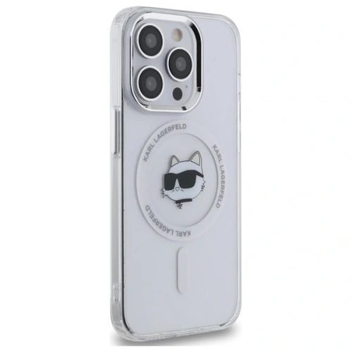 Kup Karl Lagerfeld KLHMP13LHLSCHH Apple iPhone 13 Pro Hartschale IML Metall Choupette Kopf MagSafe weiß - KLD21823 - {ean13} - Sklep Home Screen