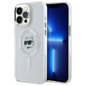 Kup Karl Lagerfeld KLHMP13XHLSCHH Apple iPhone 13 Pro Max Hardcase IML Metall Choupette Kopf MagSafe weiß - KLD21824 - {ean13} - Sklep Home Screen