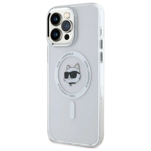 Kup Karl Lagerfeld KLHMP13XHLSCHH Apple iPhone 13 Pro Max Hardcase IML Metall Choupette Kopf MagSafe weiß - KLD21824 - {ean13} - Sklep Home Screen
