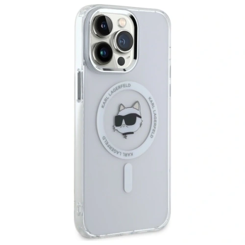 Kup Karl Lagerfeld KLHMP13XHLSCHH Apple iPhone 13 Pro Max Hardcase IML Metall Choupette Kopf MagSafe weiß - KLD21824 - {ean13} - Sklep Home Screen