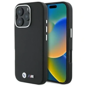 Buy BMW BMHCP16L23PUFWKEV Apple iPhone 16 Pro hardcase M Edition Kevlar wrapped metal black - BMW741 - {ean13} - Home Screen Store Europe