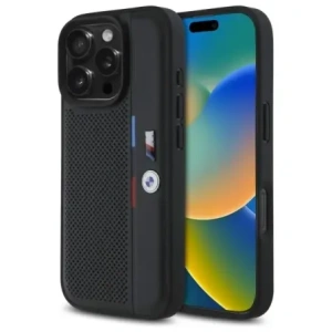 Kup Etui BMW BMHCP16L23PUPVK Apple iPhone 16 Pro hardcase M Perforated Tricolor Detail Line černý/black - BMW743 - {ean13} - Sklep Home Screen