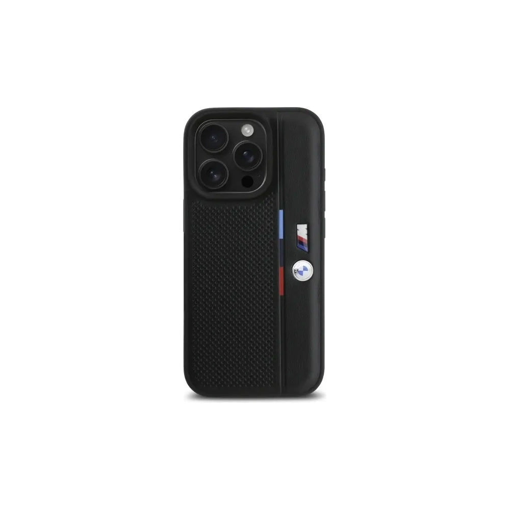 Etui BMW BMHCP16L23PUPVK Apple iPhone 16 Pro hardcase M Perforated Tricolor Detail Line czarny/black