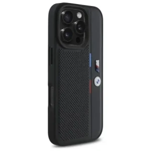 Kup Etui BMW BMHCP16L23PUPVK Apple iPhone 16 Pro hardcase M Perforated Tricolor Detail Line czarny/black - BMW743 - {ean13} - Sklep Home Screen