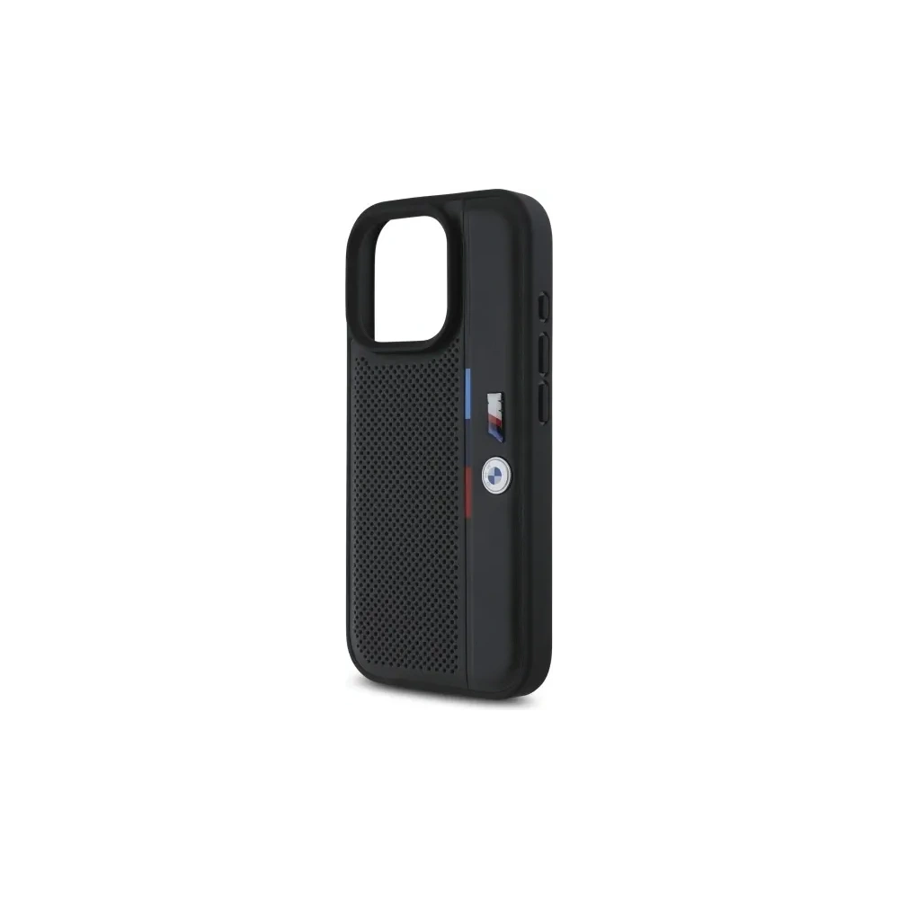 Etui BMW BMHCP16L23PUPVK Apple iPhone 16 Pro hardcase M Perforated Tricolor Detail Line czarny/black
