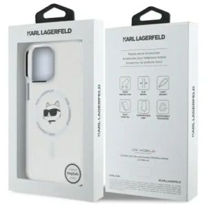 Kup Etui Karl Lagerfeld KLHMP14XHLSCHH Apple iPhone 14 Pro Max hardcase IML Metal Choupette Head MagSafe bílý/white - KLD21826 - {ean13} - Sklep Home Screen