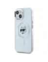 Buy Karl Lagerfeld KLHMP15MHLSCHH Apple iPhone 15 Plus hardcase IML Metal Choupette Head MagSafe white - KLD21829 - {ean13} - Home Screen Store Europe