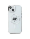 Buy Karl Lagerfeld KLHMP15MHLSCHH Apple iPhone 15 Plus hardcase IML Metal Choupette Head MagSafe white - KLD21829 - {ean13} - Home Screen Store Europe