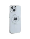 Buy Karl Lagerfeld KLHMP15MHLSCHH Apple iPhone 15 Plus hardcase IML Metal Choupette Head MagSafe white - KLD21829 - {ean13} - Home Screen Store Europe