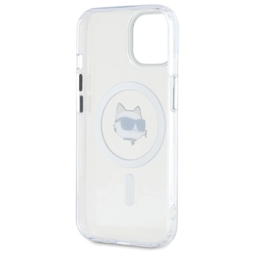 Kup Etui Karl Lagerfeld KLHMP15MHLSCHH Apple iPhone 15 Plus hardcase IML Metal Choupette Head MagSafe biały/white - KLD21829 - {ean13} - Sklep Home Screen