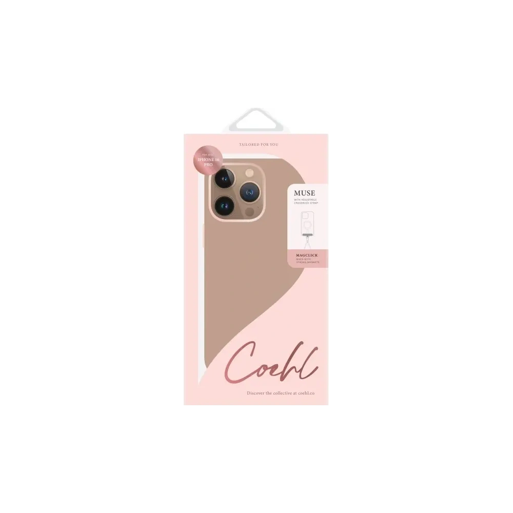 Etui UNIQ Coehl Muse Apple iPhone 16 Pro Magnetic Charging dusty nude