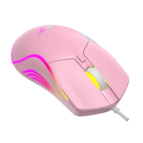 Kup Havit MS1029 RGB mouse de gaming cu fir, 7 butoane (roz) - HVT304 - {ean13} - Sklep Home Screen