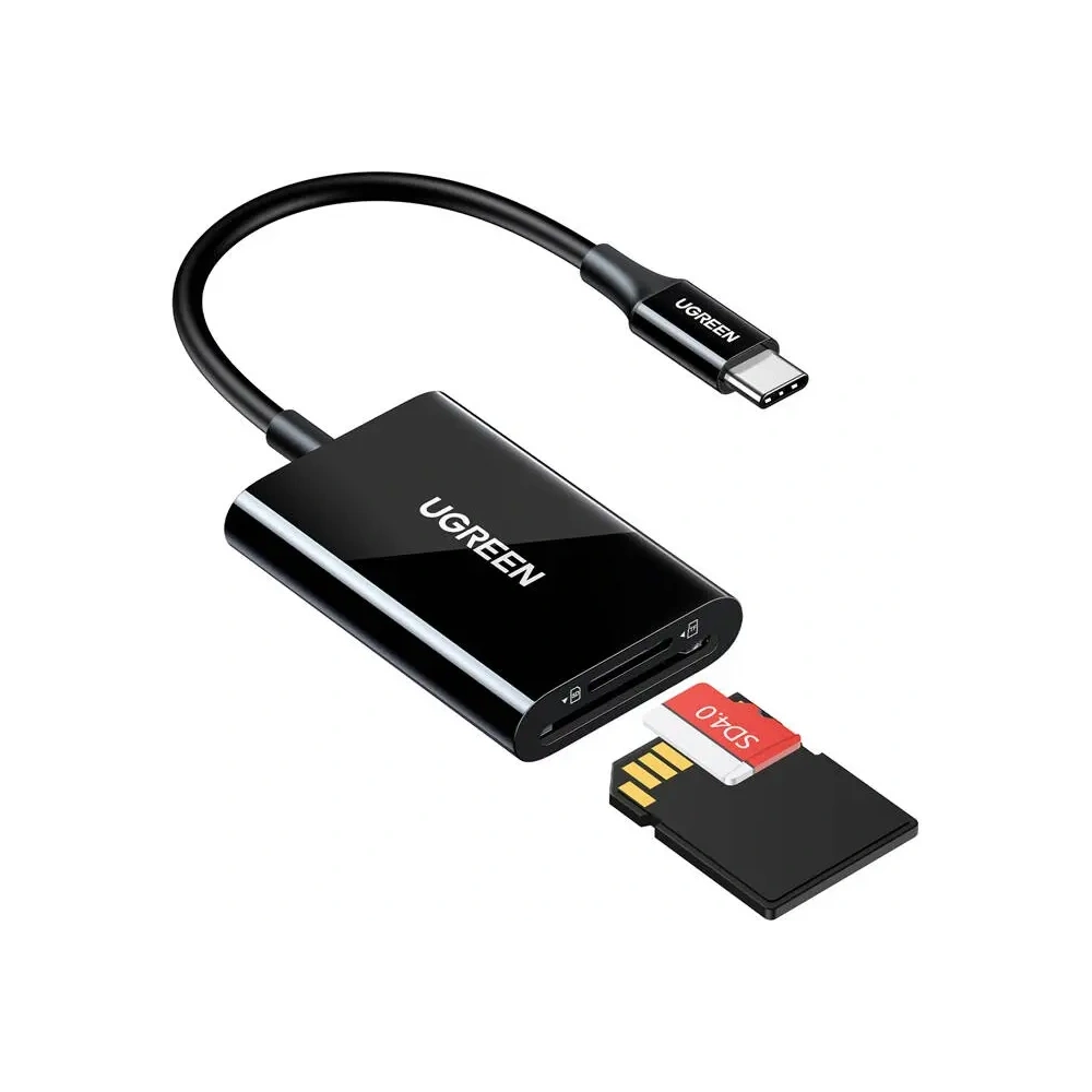 Czytnik kart USB-C / SD, MicroSD UGREEN CM265 (czarny)