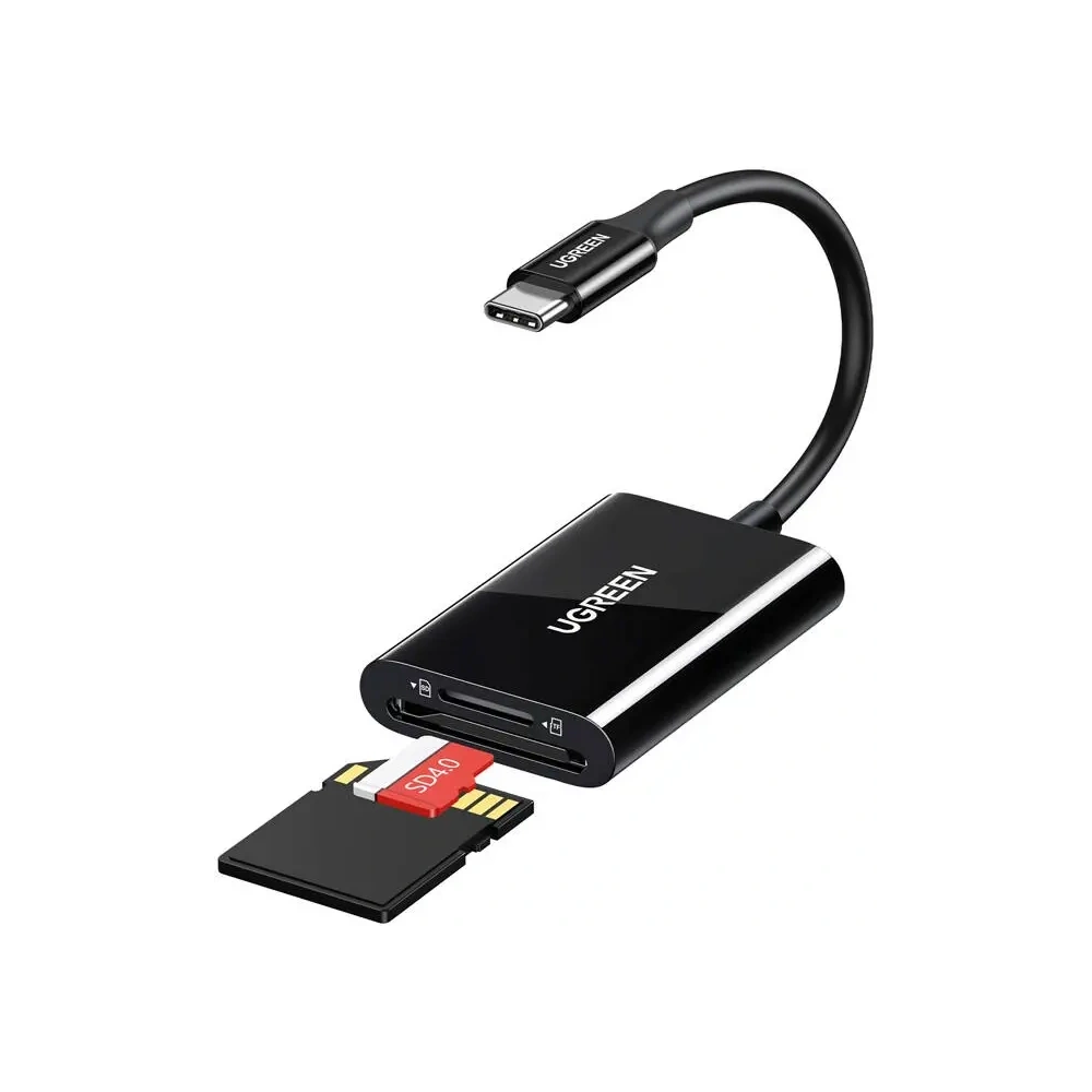 Czytnik kart USB-C / SD, MicroSD UGREEN CM265 (czarny)