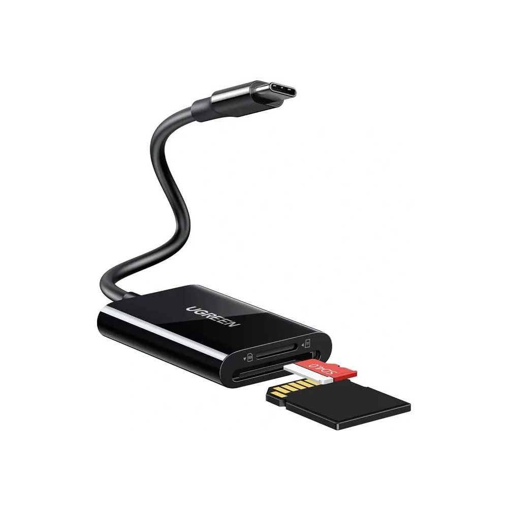 Czytnik kart USB-C / SD, MicroSD UGREEN CM265 (czarny)