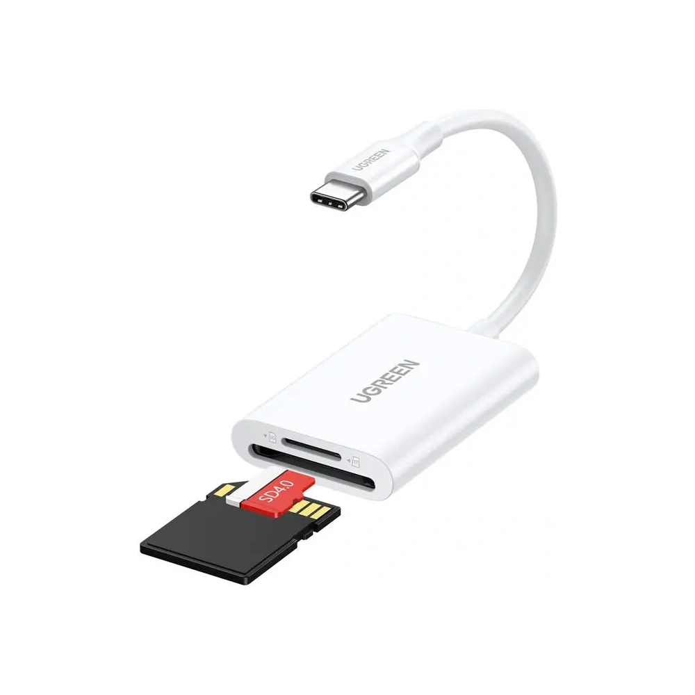 Czytnik kart USB-C / SD, MicroSD UGREEN CM265 (biały)