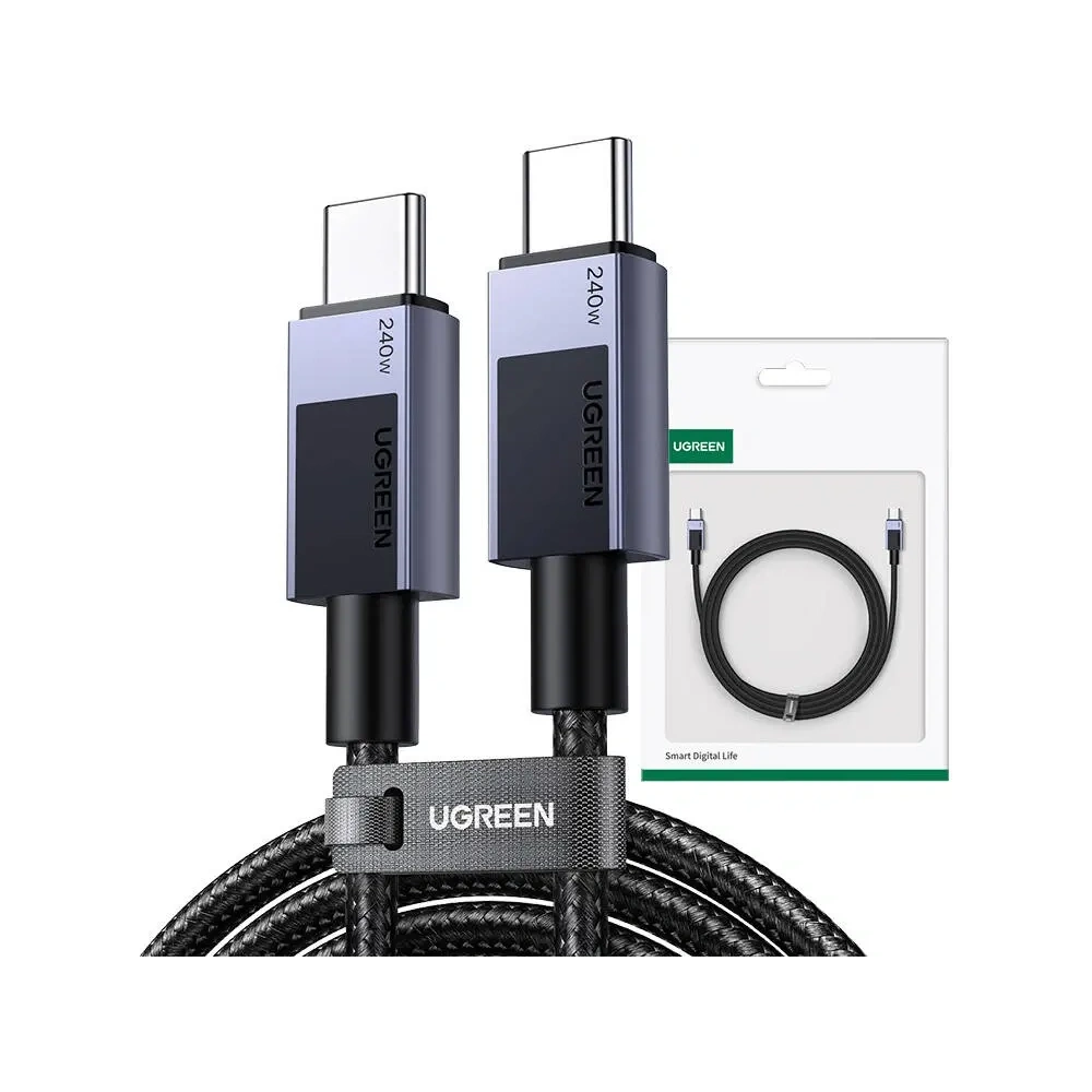 Kabel UGREEN L513 USB-C / USB-C PD 240W 2m (szary)