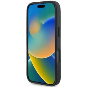 Buy BMW BMHCP16LSLLBK Apple iPhone 16 Pro hardcase Leather Hot Stamp black - BMW745 - {ean13} - Home Screen Store Europe