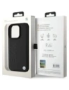Kup BMW BMHCP16LSLLBK Apple iPhone 16 Pro hardcase din piele cu ștanțare caldă negru - BMW745 - {ean13} - Sklep Home Screen