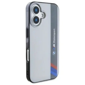 Kup BMW BMHCP16M23HTFEG Apple iPhone 16 Plus carcasă dură Motorsport IML Vertical Stripe gri - BMW746 - {ean13} - Sklep Home Screen